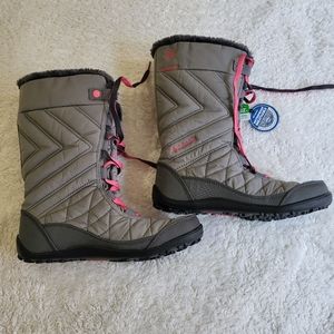 Waterproof Boots Gray Quilted Columbia